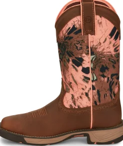 Justin Boots Trekker 11" Waterproof Work Boot Russet Brown Best