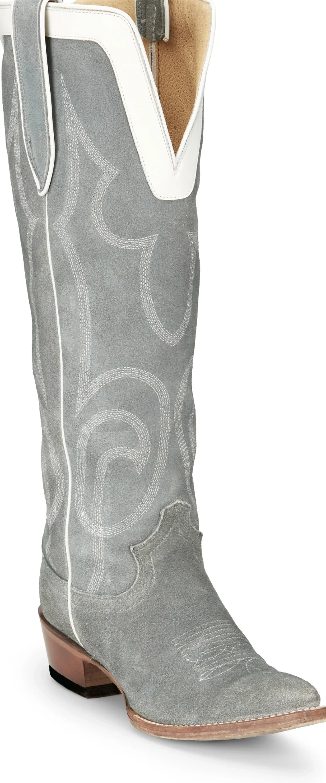 Justin Boots Verlie 17” Women’S Western Boot Dusty Blue Clearance