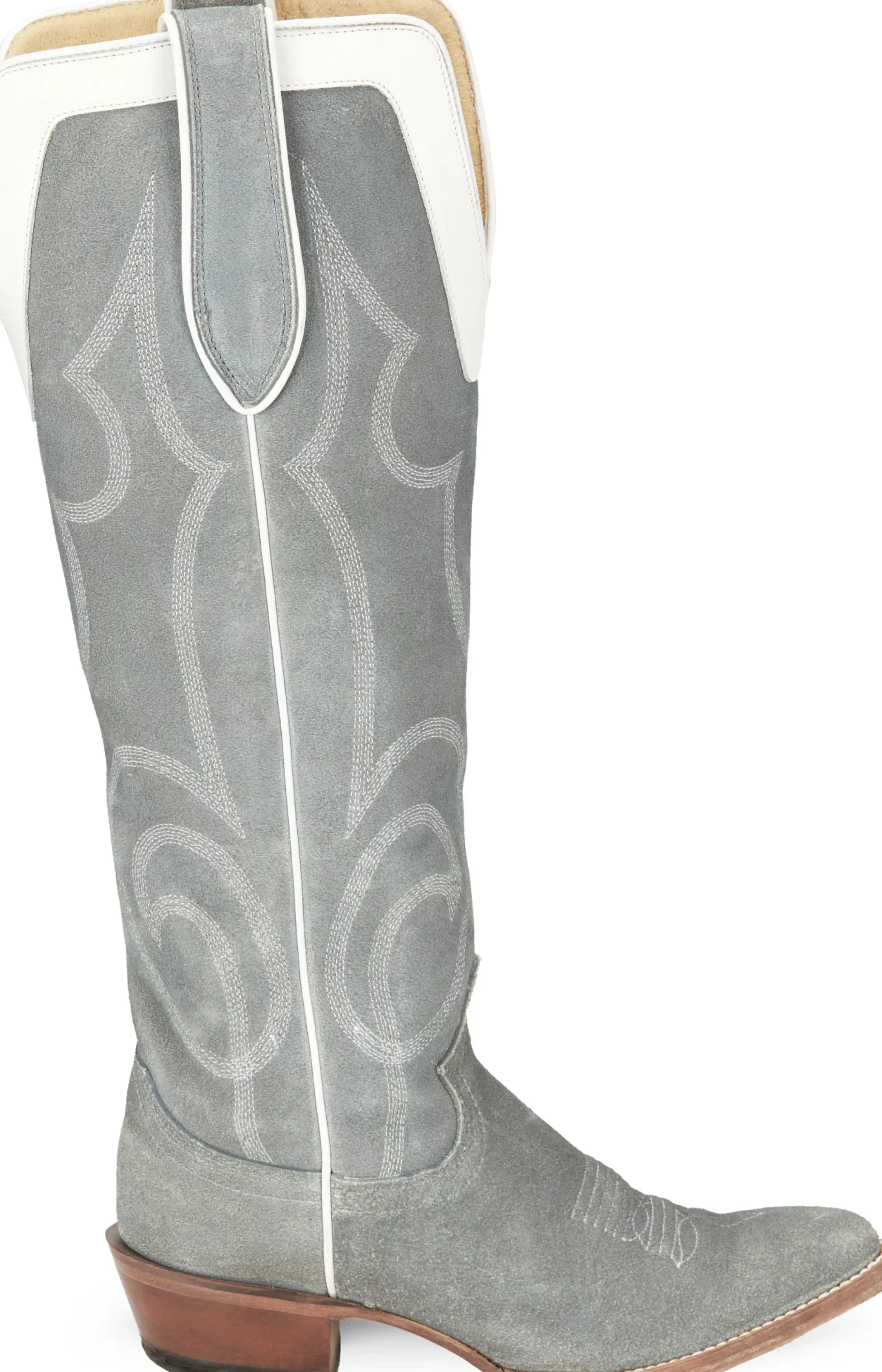 Justin Boots Verlie 17” Women’S Western Boot Dusty Blue Clearance