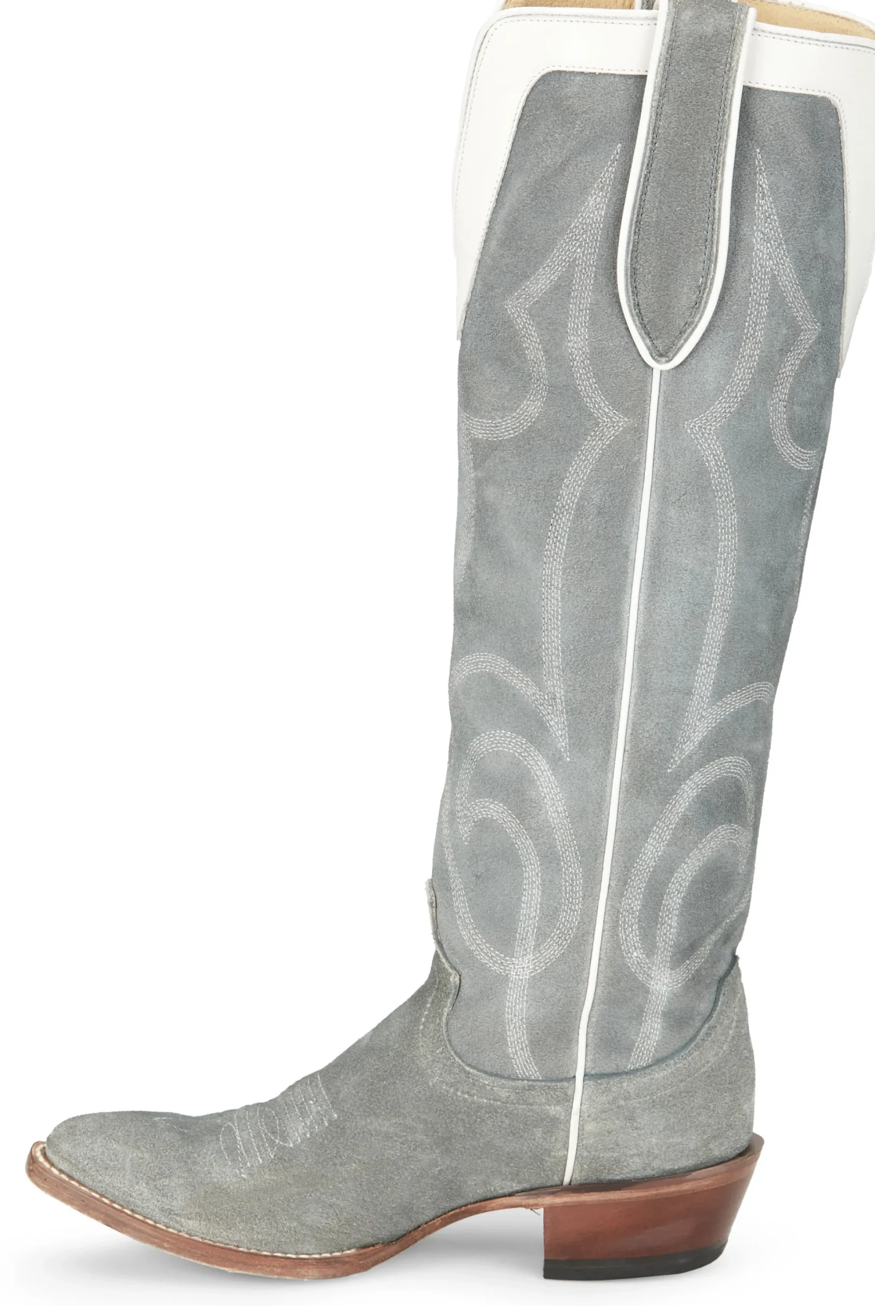 Justin Boots Verlie 17” Women’S Western Boot Dusty Blue Clearance