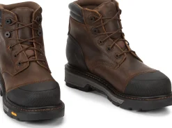 Justin Boots Warhawk 6" Waterproof Nano Comp Toe Whiskey