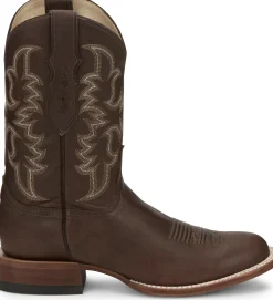 Justin Boots Wayne 11" Western Chocolate Fargo Clearance