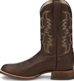 Justin Boots Wayne 11" Western Chocolate Fargo Clearance