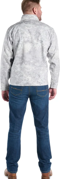 Justin Boots Weather Resisting Jacket Snow Camo New