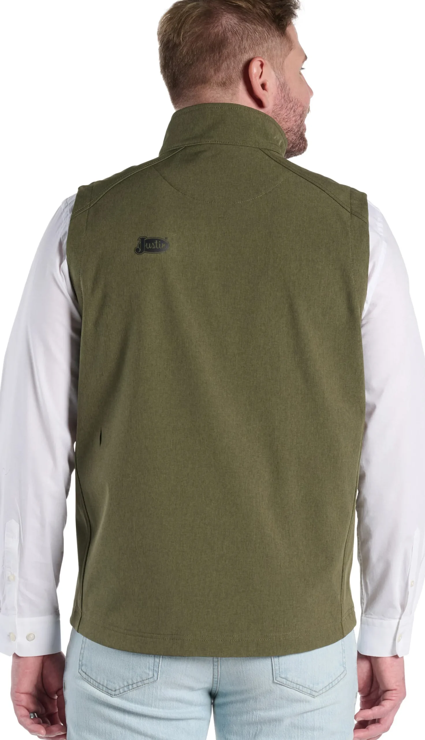 Justin Boots Weather Resisting Vest Olive Heather Outlet