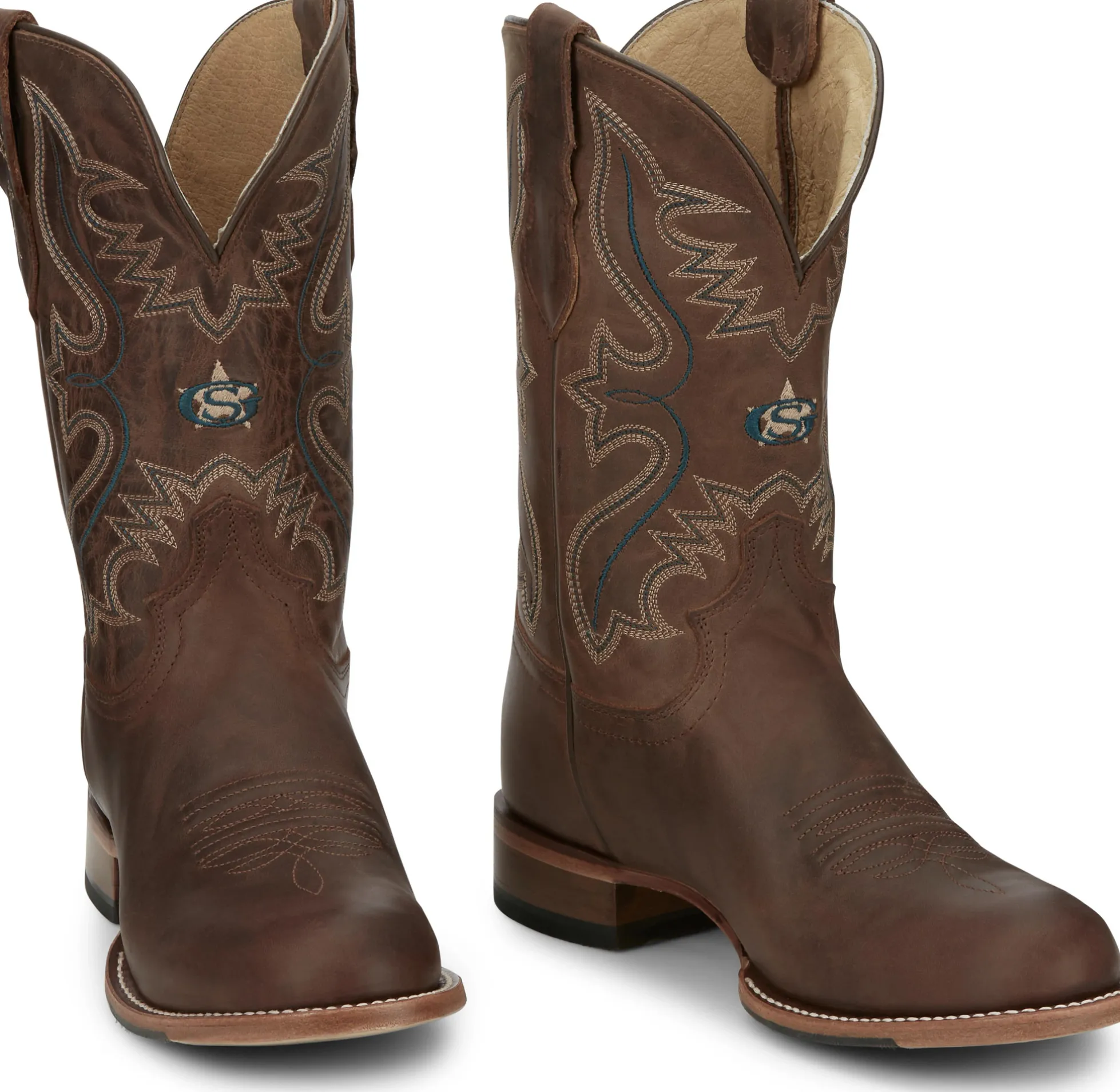Justin Boots Wells 11" Western Rich Mahogany Discount