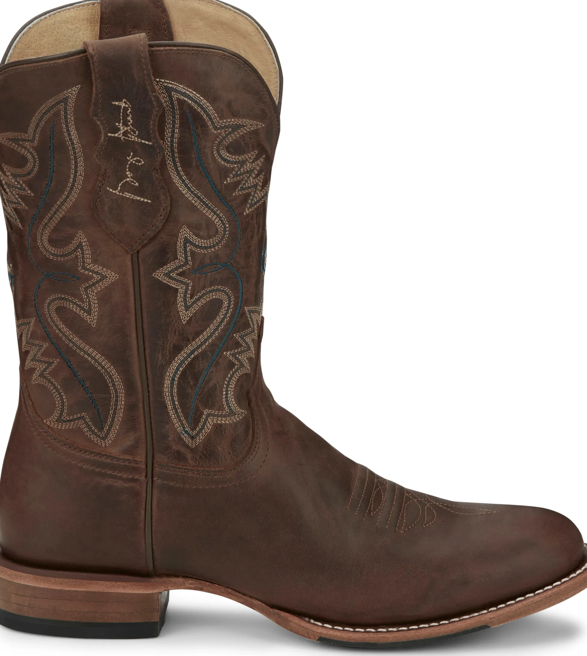 Justin Boots Wells 11" Western Rich Mahogany Discount