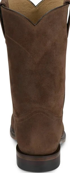 Justin Boots Wes 10" Suede Roper Almond Discount