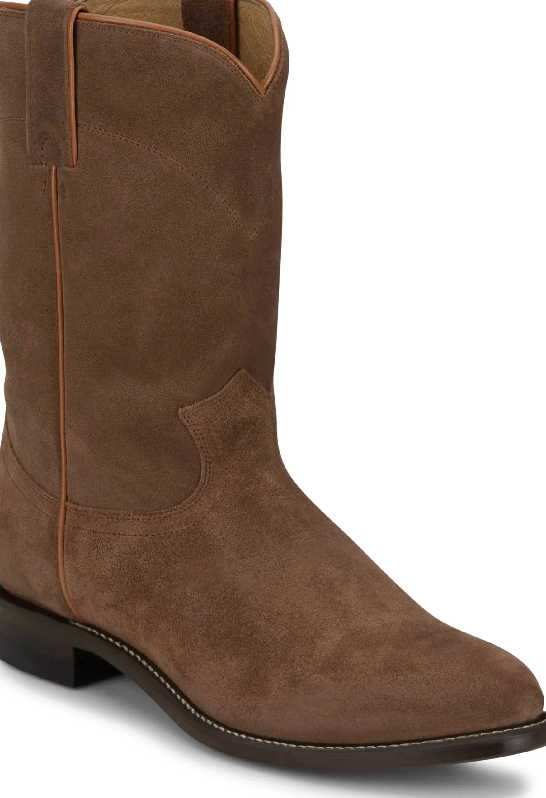Justin Boots Wes 10" Suede Roper Butterscotch Clearance