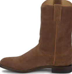 Justin Boots Wes 10" Suede Roper Butterscotch Clearance