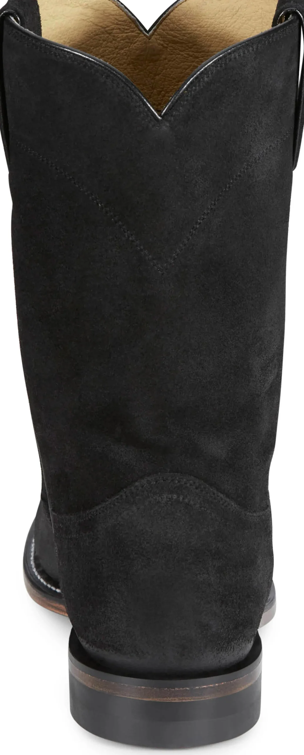 Justin Boots Wes 10" Suede Roper Onyx Sale