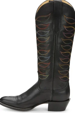 Justin Boots Whitley 15” Women’S Western Boot Midnight Black