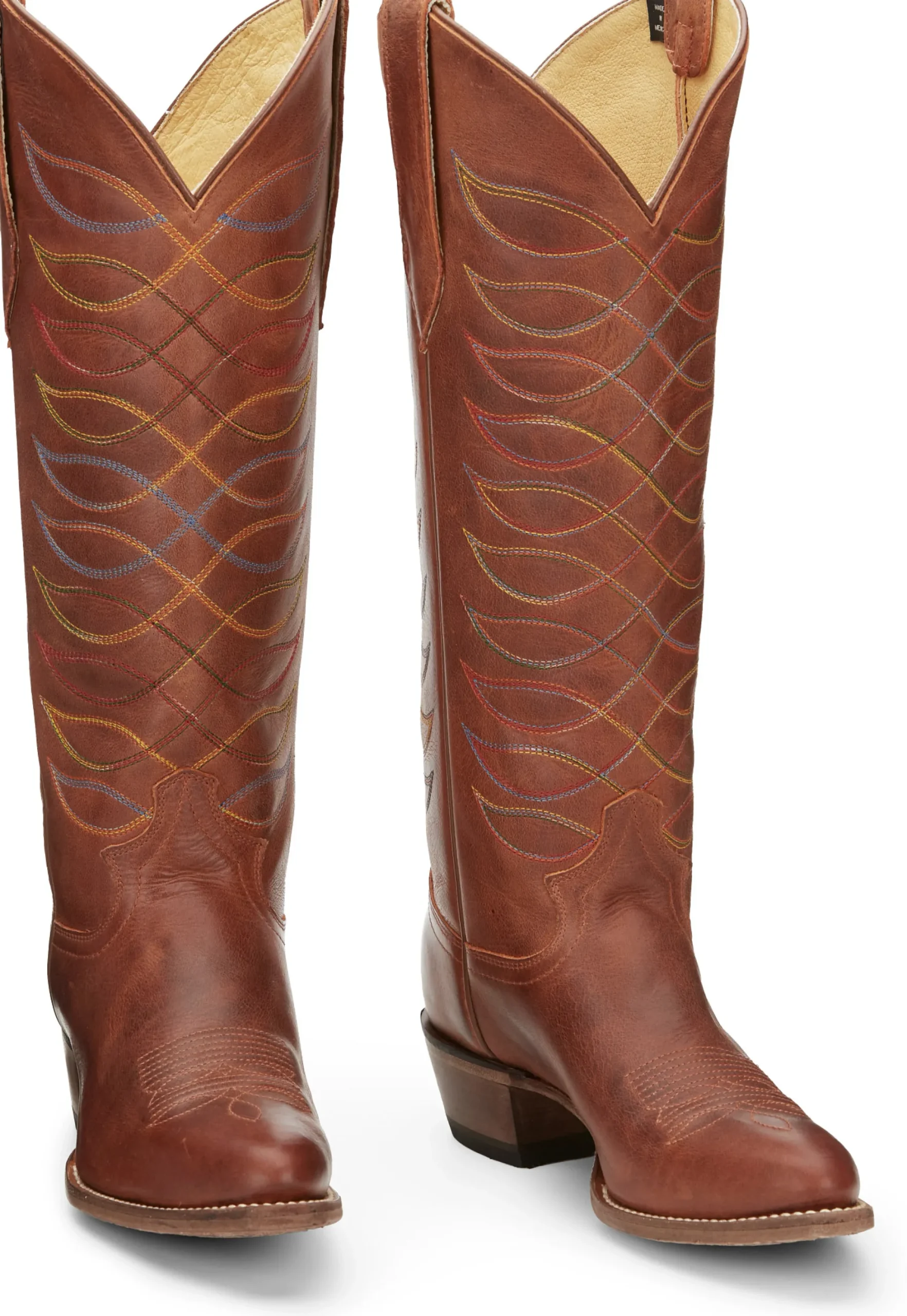 Justin Boots Whitley 15” Women’S Western Boot Rustic Amber Hot