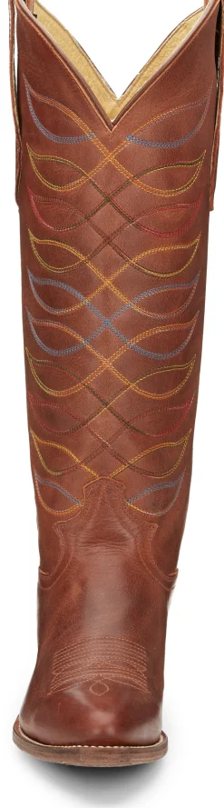 Justin Boots Whitley 15” Women’S Western Boot Rustic Amber Hot