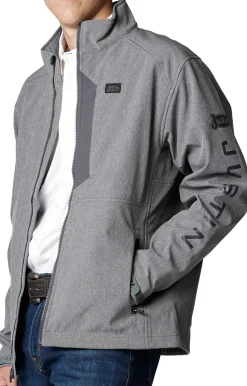 Justin Boots Wind/Water Resistant Jacket Grey Heather Online