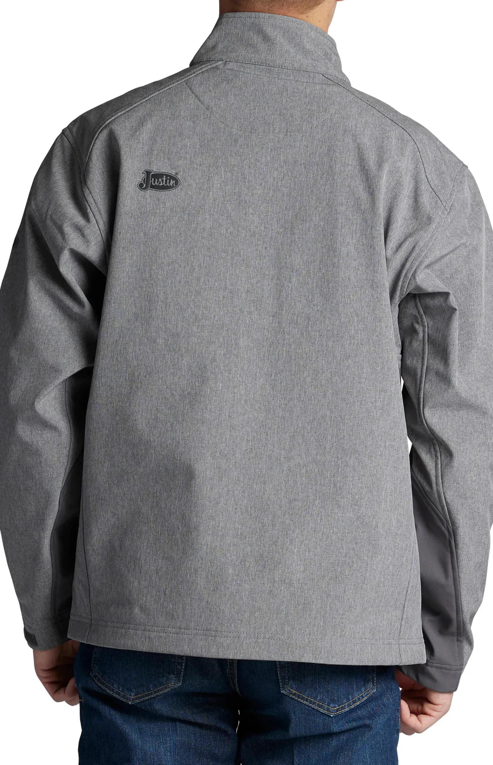 Justin Boots Wind/Water Resistant Jacket Grey Heather Online
