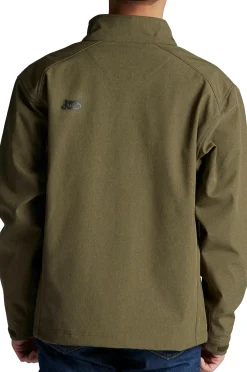 Justin Boots Wind/Water Resistant Jacket Olive Heather Clearance